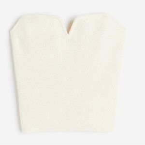 Textured-knit tube top
